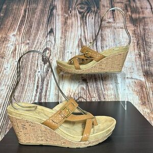 Cheeks by Tony Little Wedge Sandals Womens Sz 9.5